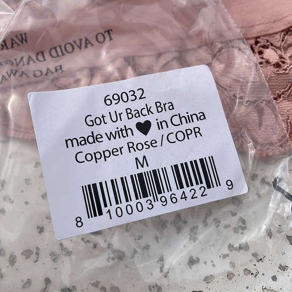 Dusty Pink Lace Free People We Are HAH Got Ur Back Bra in Copper Rose - Picture 16 of 16
